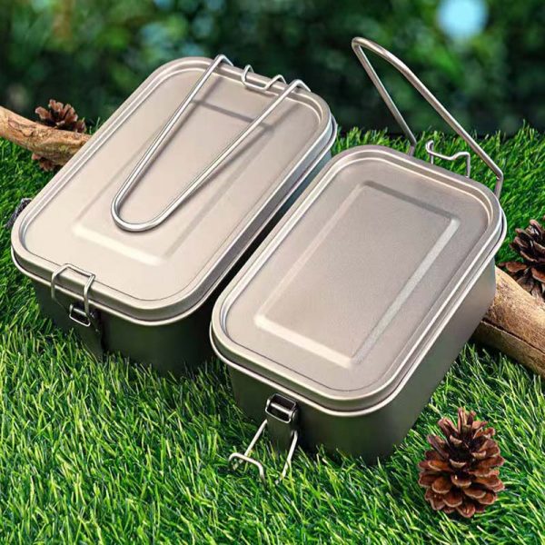 Titanium Camping Bento Lunch Box Mess Kit - 800ml / 1200ml